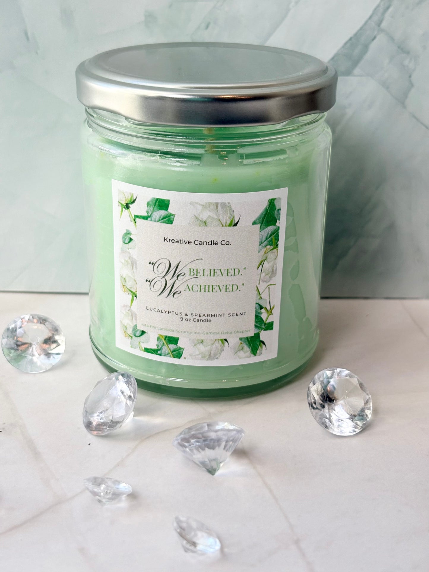Eucalyptus & Spearmint Scented Candle